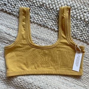 Shop Arq Wide Strap Bra Buttercup